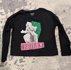 Beetlejuice kids long sleeve t shirt - size medium M